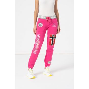 Pantaloni sport cu imprimeu logo Myer