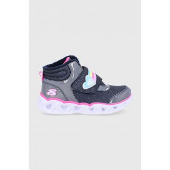 Skechers pantofi copii culoarea albastru marin