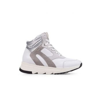Geox Pantofi culoarea alb, cu platformă