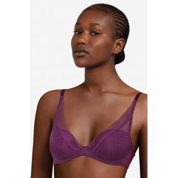 Passionata by Chantelle Sutien culoarea violet, dantela, material neted
