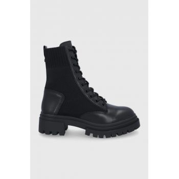 Aldo Botine femei, culoarea negru, cu platformă Aldo Botine femei, culoarea negru, cu platformă