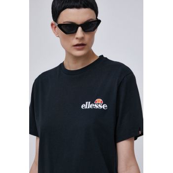 Ellesse tricou din bumbac culoarea negru SGK13290-011 ieftin