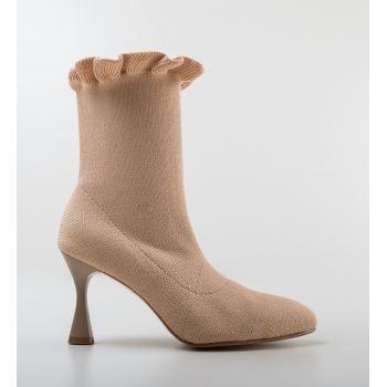 Botine Serete Bej ieftine