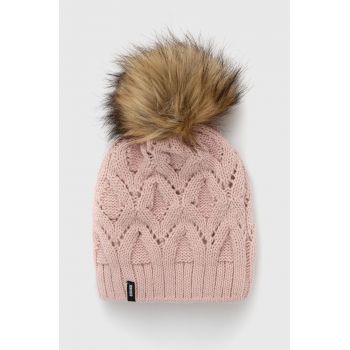 Answear Lab Căciulă culoarea roz, din tricot gros