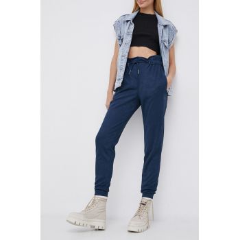 Fila Pantaloni femei, culoarea albastru marin