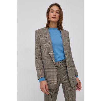Boss Sacou culoarea bej, desfacut, modelator