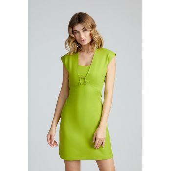 Rochie mini cu decolteu adanc in V de firma originala