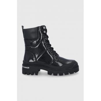 Aldo Botine femei, culoarea negru, cu platformă Aldo Botine femei, culoarea negru, cu platformă