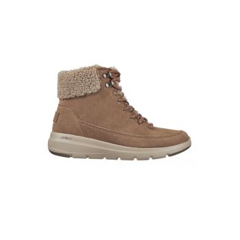 Ghete de piele intoarsa cu garnitura de blana shearling sintetica Glacial Ultra la reducere