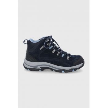 Skechers pantofi femei, culoarea albastru marin