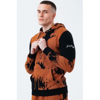 Hype Bluză bărbați, culoarea maro, modelator