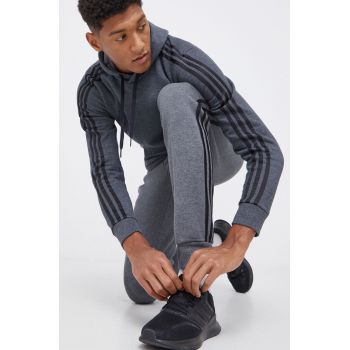 Adidas Bluză GK9082 bărbați, culoarea gri, cu imprimeu