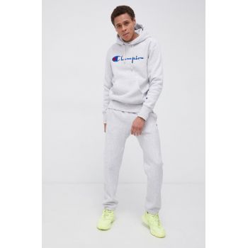 Champion Pantaloni 216540 bărbați, culoarea gri, cu imprimeu 216540 de firma originali