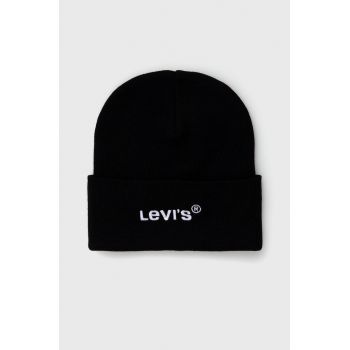 Levi's căciulă culoarea negru D5548.0006-59