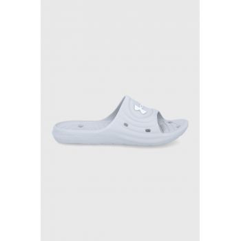 Under Armour Papuci 3023758 bărbați, culoarea gri 3023758-100 ieftini