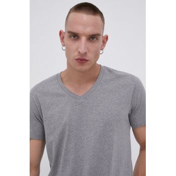 Levi's tricou 2-pack barbati, culoarea gri, melanj