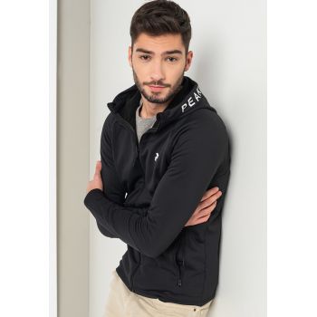 Hanorac cu fermoar si maneci raglan Rider