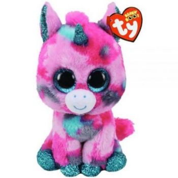 Plus unicornul roz cu pete aqua GUMBALL (15 cm) - Ty de firma originala