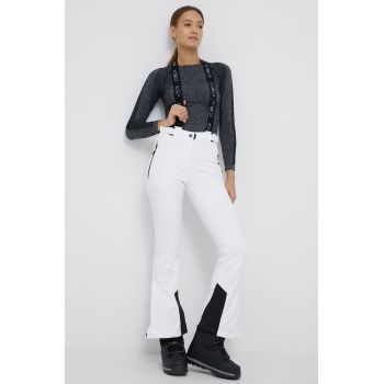 CMP pantaloni femei, culoarea alb