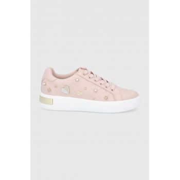 Aldo Pantofi Iconistrut culoarea roz, cu toc plat Aldo Pantofi Iconistrut culoarea roz, cu toc plat