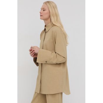 Herskind Geacă Cato culoarea verde, de tranzitie, oversize Herskind Geacă Cato culoarea verde, de tranzitie, oversize