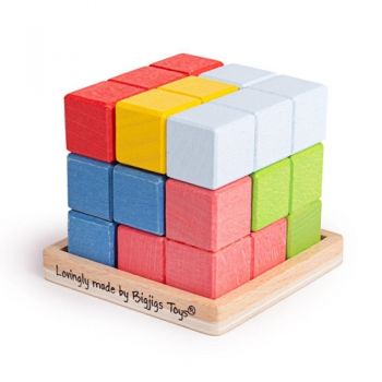 Joc BigJigs Toys de Logica Cub 3D
