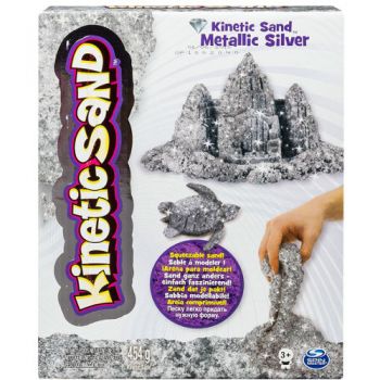 Nisip Kinetic Spin Master Metale si Minerale Stralucitoare Argintiu Nisip Kinetic Spin Master Metale si Minerale Stralucitoare Argintiu