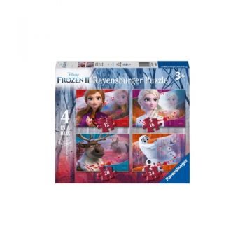 Set 4 Puzzle-uri Ravensburger Frozen II, 12/16/20/24 Piese Set 4 Puzzle-uri Ravensburger Frozen II, 12/16/20/24 Piese