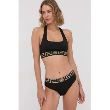 Versace Sutien culoarea negru, material uni de firma original