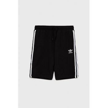 Adidas Originals Pantaloni scurți copii H32342 culoarea negru, material neted, talie reglabila