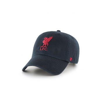 47brand șapcă EPL Liverpool culoarea negru, cu imprimeu