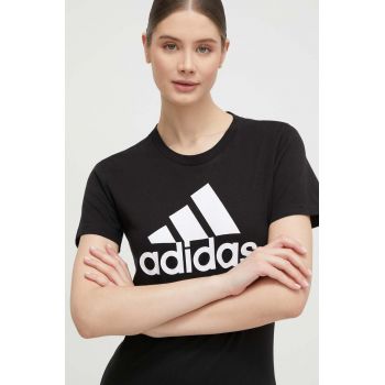 adidas tricou din bumbac GL0722 culoarea negru GL0722