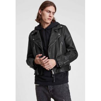 Jacheta biker de piele Tavis la reducere