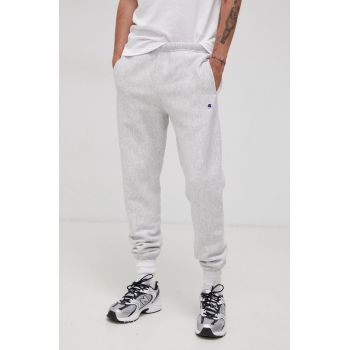 Champion pantaloni barbati, culoarea gri, neted