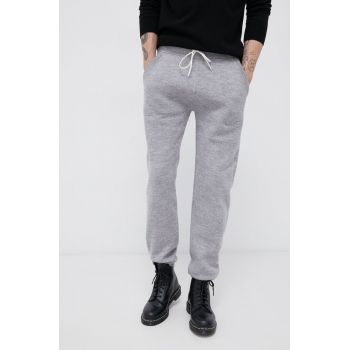 MC2 Saint Barth Pantaloni de lână bărbați, culoarea gri, material neted