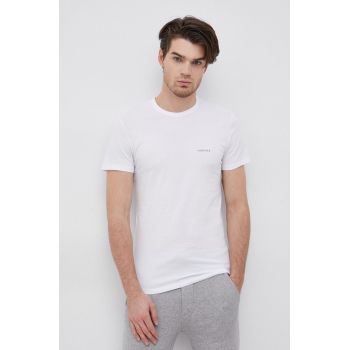 Versace tricou (2-pack) bărbați, culoarea alb, material uni ieftin