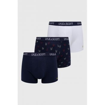 Lyle & Scott Boxeri (3-pack) culoarea albastru marin