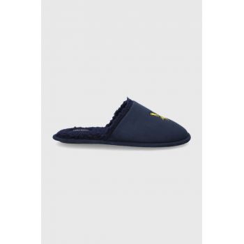 Lyle & Scott Papuci de casa culoarea albastru marin