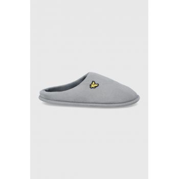 Lyle & Scott Papuci de casa culoarea gri