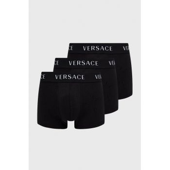 Versace boxeri (3-pack) bărbați, culoarea negru