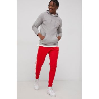 Adidas Originals Bluză HF4920 bărbați, culoarea gri, cu imprimeu