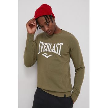 Everlast Bluză bărbați, culoarea verde, cu imprimeu