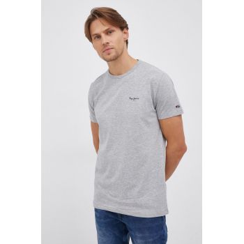 Pepe Jeans Tricou Original Basic 3 culoarea gri, melanj