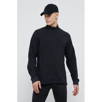 Reebok jachetă de alergare GT5735 culoarea negru, de tranzitie