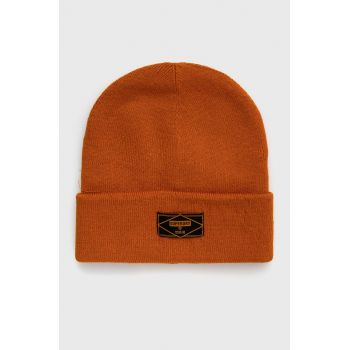 Superdry Căciulă culoarea portocaliu, din tesatura neteda