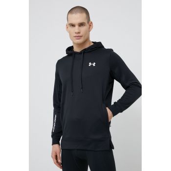 Under Armour Bluză 1366259 bărbați, culoarea negru, material neted