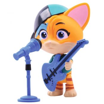 Figurina Smoby 44 Cats Lampo 7,7 cm cu microfon si chitara