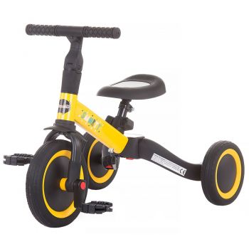 Tricicleta si bicicleta Chipolino Smarty 2 in 1 yellow de firma originala