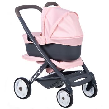 Carucior pentru papusi Smoby Quinny Combi 3 in 1 pink