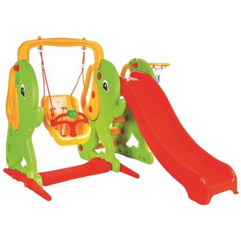 Centru de joaca Pilsan Elephant Slide and Swing Set la reducere